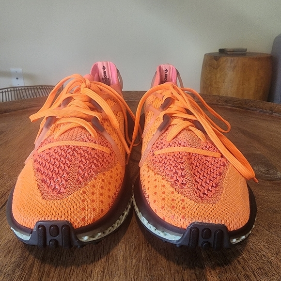 Adidas 4D FUSIO Screaming Orange Solar Ultra Primeknit Sneakers FZ2414 Mens 6 - Picture 8 of 14